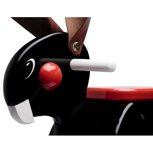 Lapin à bascule noir